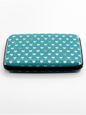 HEART PRINTS CREDIT CARD WALLET